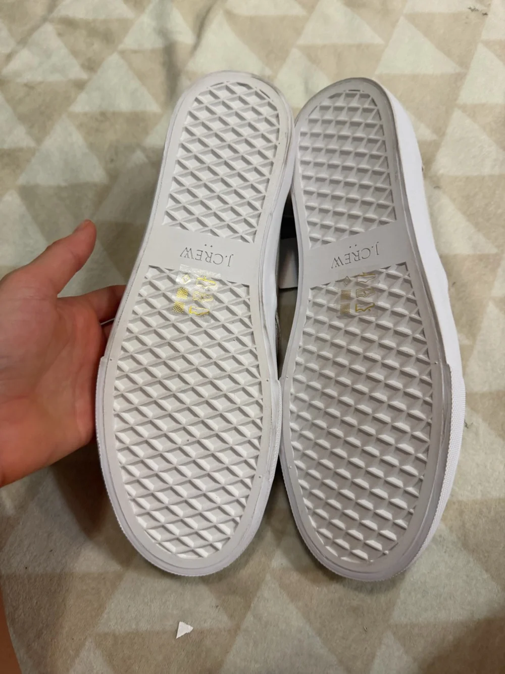 J crew stone Canvas slip-on sneakers